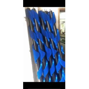 Blue Nylon Spiral Roller Brush For Dust Removal Printing Machine