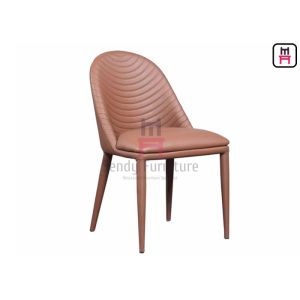 Fully Upholstered PU Leather Restaurant Dining Chair 0.33cbm Metal