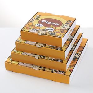 Custom 8 Inch 9 Inch Pizza Takeaway Boxes Matt Lamination