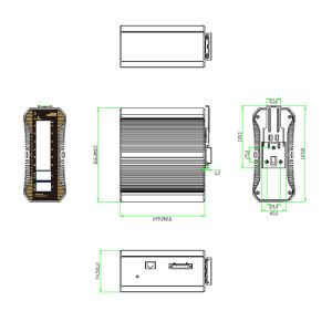 L2+ Industrial 12-Port 10/100/1000T (8-port 802.3at PoE) + 4-Port 10G SFP+