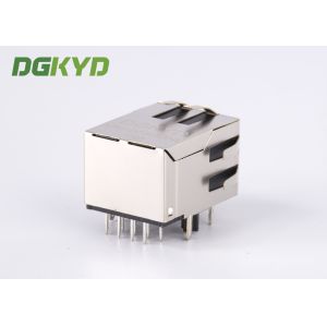 Transformer RJ45 Ethernet Connector 100Mb G/G LED For Network Switch