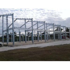 Hot Dip Galvanized steel frame warehouse Q235 material Welding Connection
