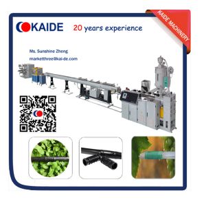Inline Cylinder PE Drip Irrigation Pipe Extrusion Machine KAIDE factory