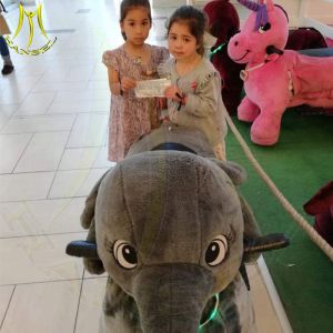 Quality Hansel coin operated electric car kids plush walking animal rides for sale