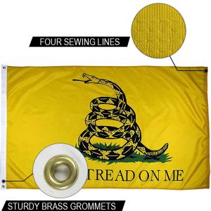 Dont Tread on me Flag 3x5 ft Outdoor Heavy duty Dupont Nylon US Flags Strong