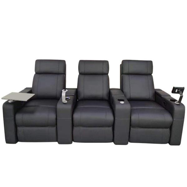 Buy PU Leather Modern Recliner Chair Single Movie Lounge Sofa at wholesale prices