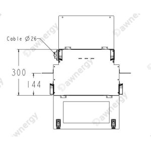 Compact Design For Space Saving Optical Distribution Frame Light Weight Black with Space-Saving Design