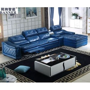 China BN Multifunctional Sofa Modern Minimalist L Shape Combination with Top Layer Cowhide and USB Interface Electric Recliner on sale