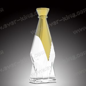 500mL Empty Glass Liquor Bottles , 570g Fancy Vodka Bottles
