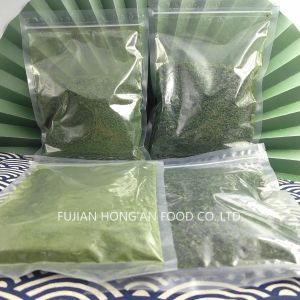 Crispy Texture Green Laver Seaweed Flakes Dried Seaweed Rich Calcium