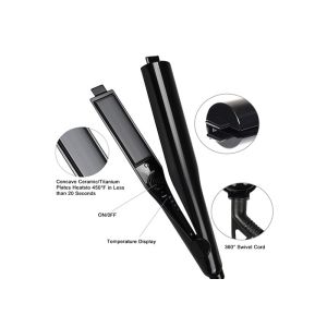 110-240V Anion Hair Straightener Curling Iron 2 In 1 2.5m 360 Degree Swivel