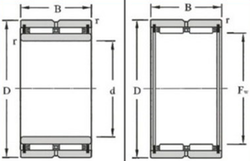 BR405228 405228W 405228RS HJ405228 P6 P5 P3 P4 P2 Quality LEVEL CHROME STEEL Needle Roller Bearing
