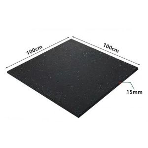 100*100cm and 50*50cm EPDM DOT Gym Rubber Flooring Tiles Absorbing Impact of