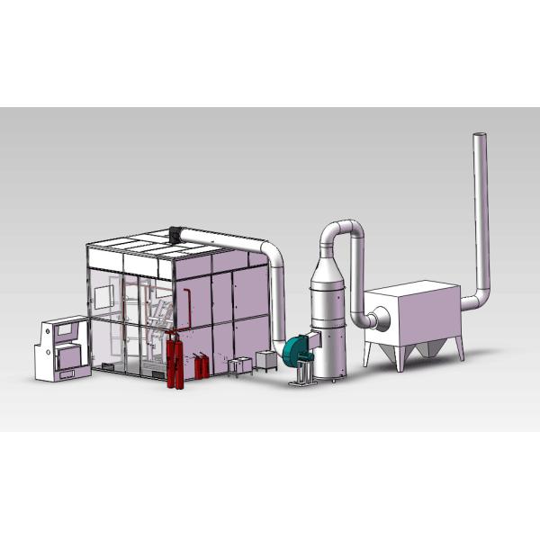 Aircraft Flammability Test Chamber , White 1200 Degree Vertical Flame Test