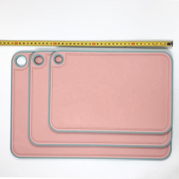 Plastic Cutting Boards with Deep Juice Grooves Lava Orange Durable and Dishwasher Safe