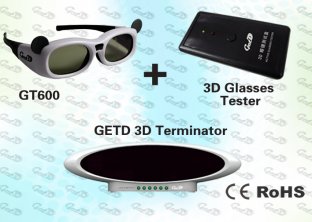 OEM 3D Cybercafé Solution with 3D IR emitter and glasses