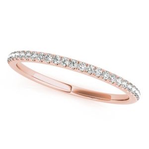 Prong Square Diamond Rose Gold Ring , 0.35CT Hidden Halo Engagement Ring ODM
