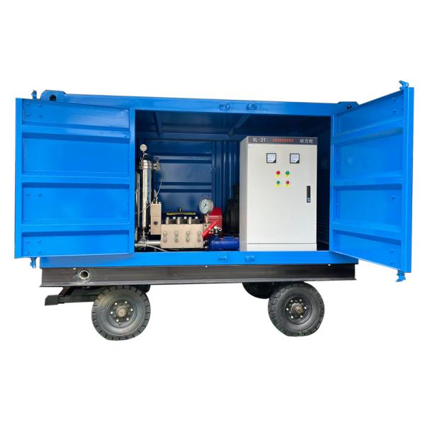 Buy 750bar Electric Motor Drive High Pressure Water Jetting Machine with 50 L/min Flow for Industrial Cleaning at wholesale prices