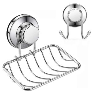 China Kitchen Bathroom Soap Holder / Suction Soap Dish For Shower Custom Logo on sale