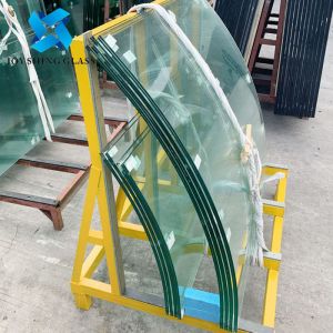 China Customized Curved Ultra Clear Tempered Laminated Glass For Aquariums on sale