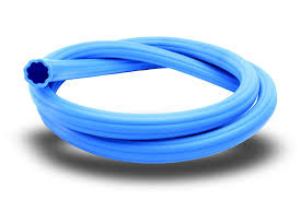 High Pressure Resistant Flexible Silicone Tubing , Durable Blue Braided Hose