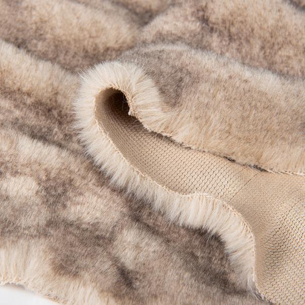 Buy 58/60" Width Knitted Polyester Elastic Faux Rabbit Fur Fabric for Home Textiles Beddings at wholesale prices
