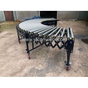 Heavy Duty Flexible Powered Roller Conveyor-V Belt