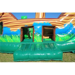 Custom Made Animal Pirate Ship Jumping Castle For Party With Logo Printing