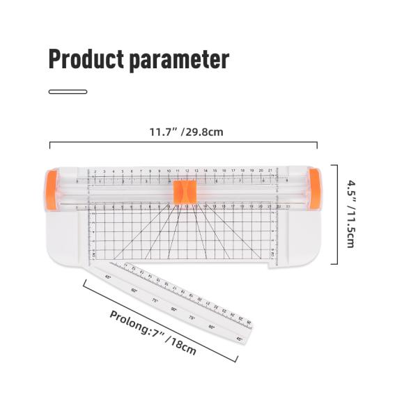 Portable Plastic A5 Paper Cutter ZEQUAN Multifunctional Trimmer with Manual Operation