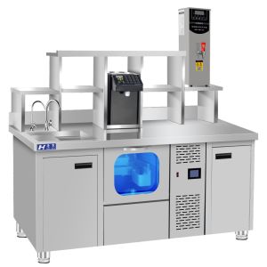 Quality Under Counter Ice Maker Operating Table Bubble Tea Machine Commercial for sale