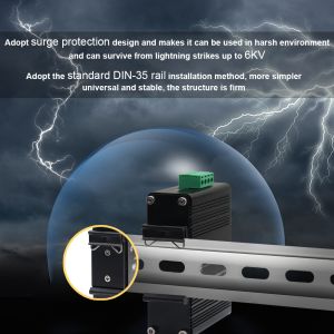 Mini Industrial 2-port 10/100/1000Base-T + 2-port 100/1000Base-X SFP Ethernet