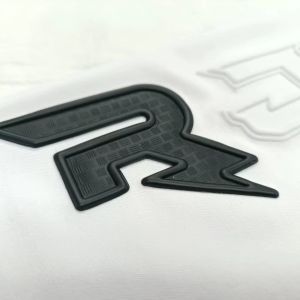 Custom TPU 3D Black Label Embossed Heat Press Label TPU Printing Patches for