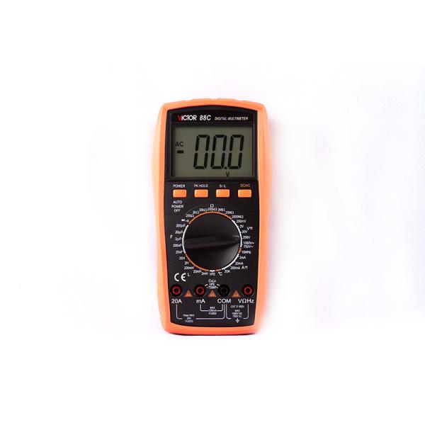 China Manual Range Digital Multimeter 1999 Counts large LCD Display With True RMS 1000V/20A AC DC With Temperature Frequency on sale China Manual Range Digital Multimeter 1999 Counts large LCD Display With True RMS 1000V/20A AC DC With Temperature Frequency on sale