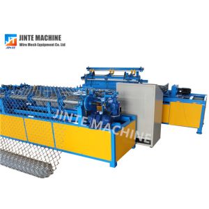 Fully automatic single wire double wire chain link fence machine for making