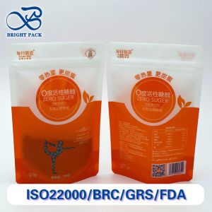 China Moisture-Proof Stand Up Pouches For Food Packaging With Custom Unique Windows And Printing Patterns. on sale