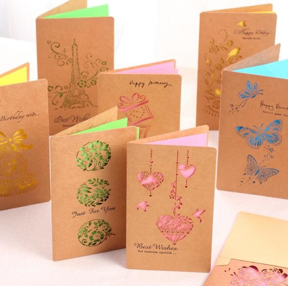 Buy ODM Personalised Printed Cards Thank You Hollow Out Paper at wholesale prices