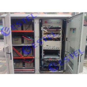 Weatherproof Dual Compartment Air Conditioner Cooling Outdoor Enclosure , With