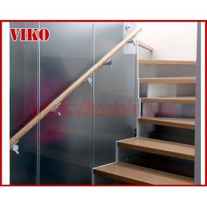 Double Steel Plate Staircase VK27S ,Stainless Steel,Power Coated,Wooden ，Beech
