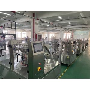 Popcorn Pouch Paper Bag Sealing Packing Machine 2000kg Rotary Microwave Nitrogen