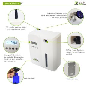 Wall Mounted 120ml 300m3 5W Fragrance Freshener Machine
