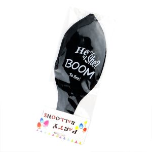 Quality 36&quot; Exploding Black Giant Gender Reveal Confetti Balloon for sale