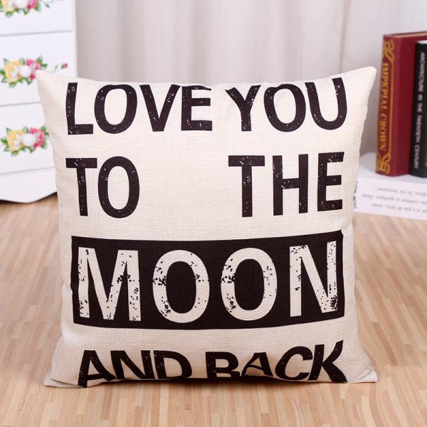 Home Decorative Throw Pillow Covers 18", Faux Linen Compass & You are My Sunshine Quote Cushion Cases for Bed and Couch