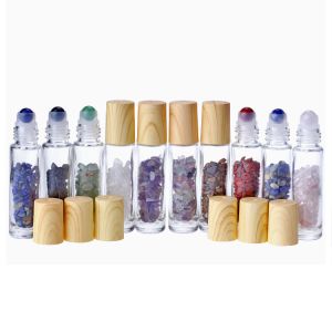 Frosted Roller Bottles Wholesale 10ml Amethyst Roller Bottle Volume Custom
