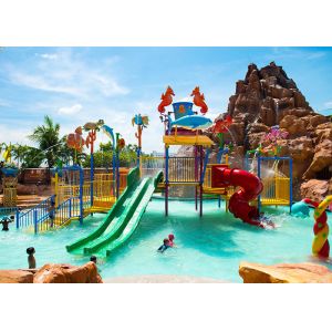Commercial Safe Aqua Park Equipment Fiberglass Playground Slide