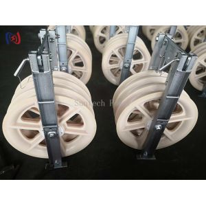 Conductor ACSR500 Universal Stringing Block 60KN Large Cable Pulleys