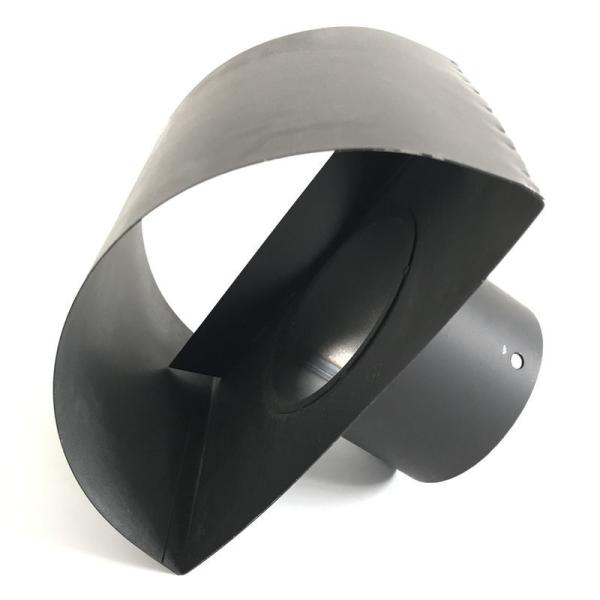 Twin Wall Black Chimney Pipe , 6 Single Wall Stove Pipe Unshielded Minimum