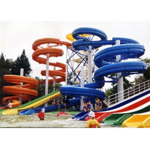 Customized Outdoor Spiral Water Slide Aqua Park Equipment