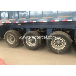 Capacity 24Cbm Tipper Semi Trailer Truck With Leaf Spring Suspension