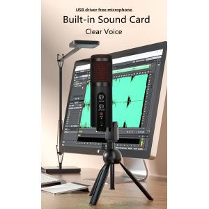 20Hz-20KHz Studio Vocal Microphone RGB Gaming Mic CE ROHS