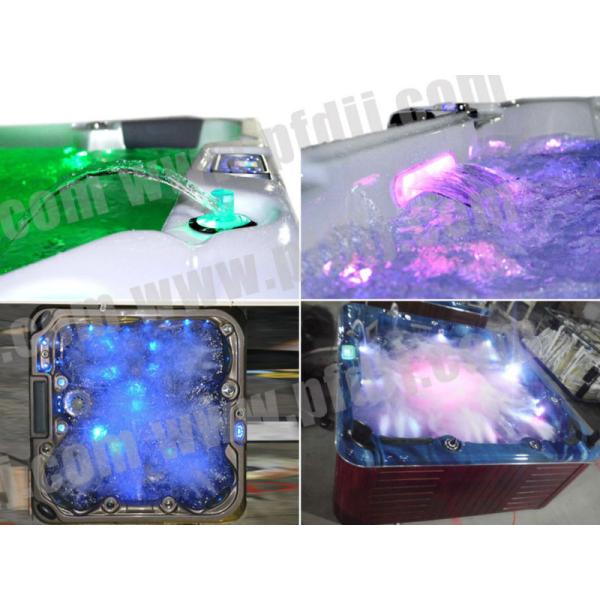 1600 L Square Whirlpool Tub 2 Person For Spa Bathtub / Air Jet Massage